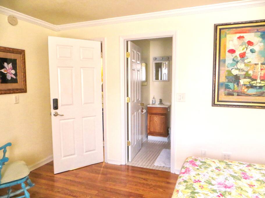 view of the private bathroom in Room 3 B