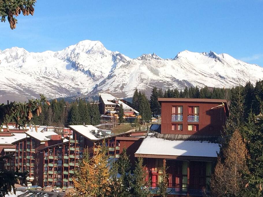 Vue du Mt Blanc depuis le balcon