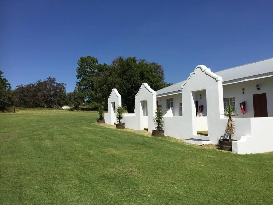 The lovely private entrances to the different rooms