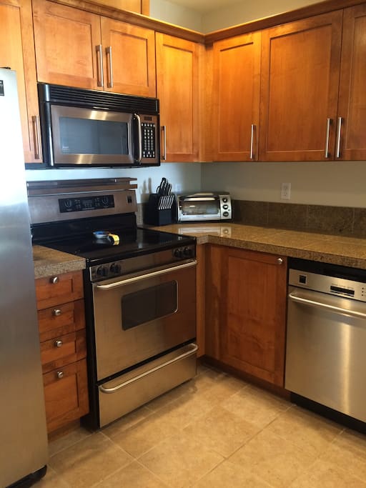 Updated kitchen with lots of space.