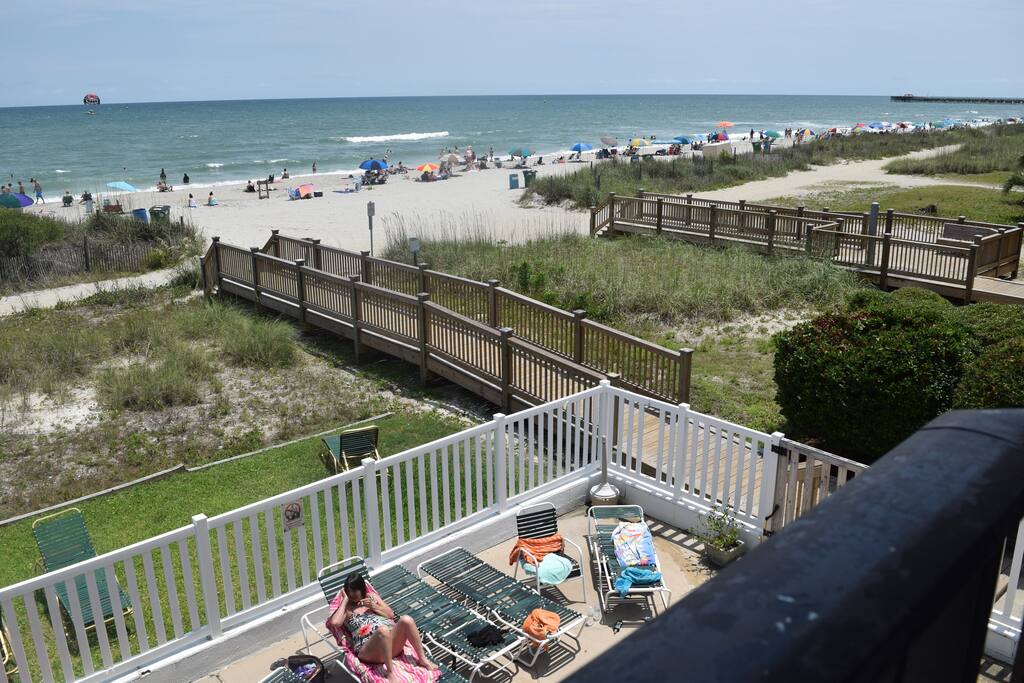 Beach view from balcony