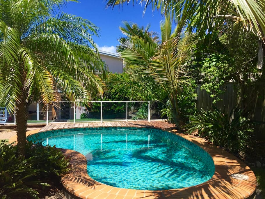 Poolside Tropical Oasis