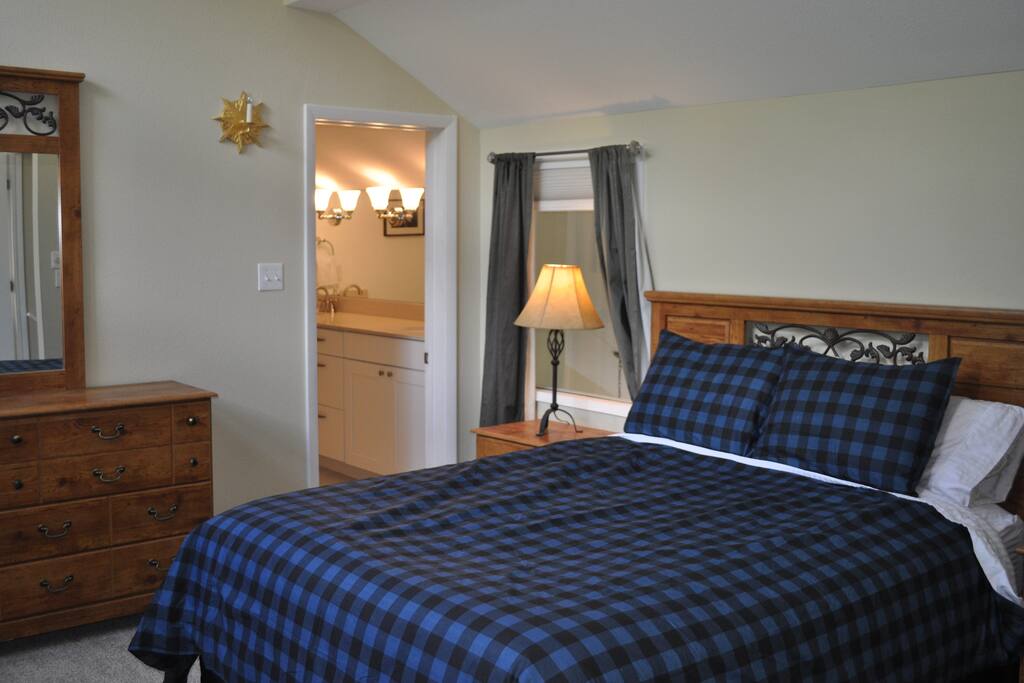 Large bedroom with great light and private full bath that was renovated in '16