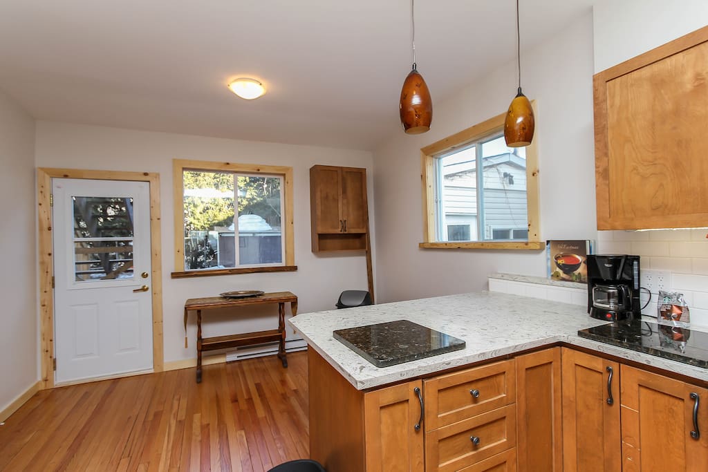 Additional space in the rear of the kitchen,