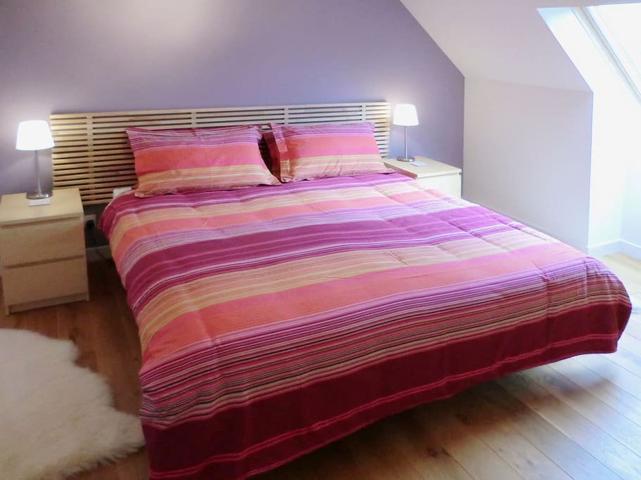 Bedroom made up for double