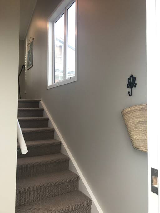 Entrance and stairs to loft