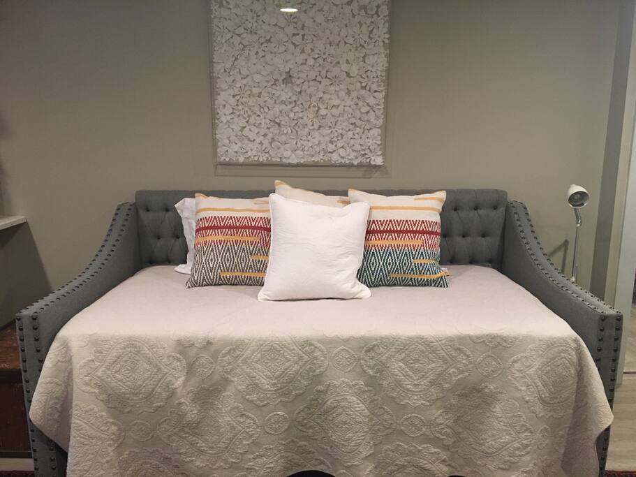 Brand new ! Super comfy sleigh bed .