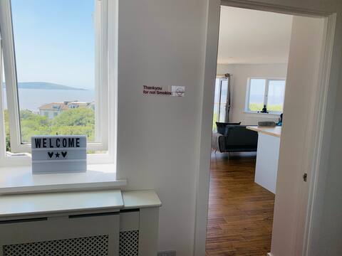 Modern top floor apartment with panoramic sea view