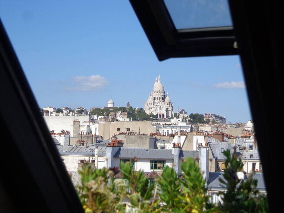 with the Sacré-cœur basilica