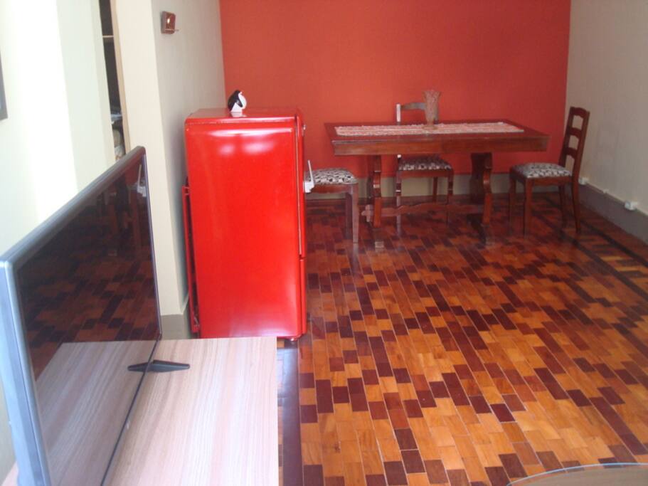Ambiente de refeições da sala