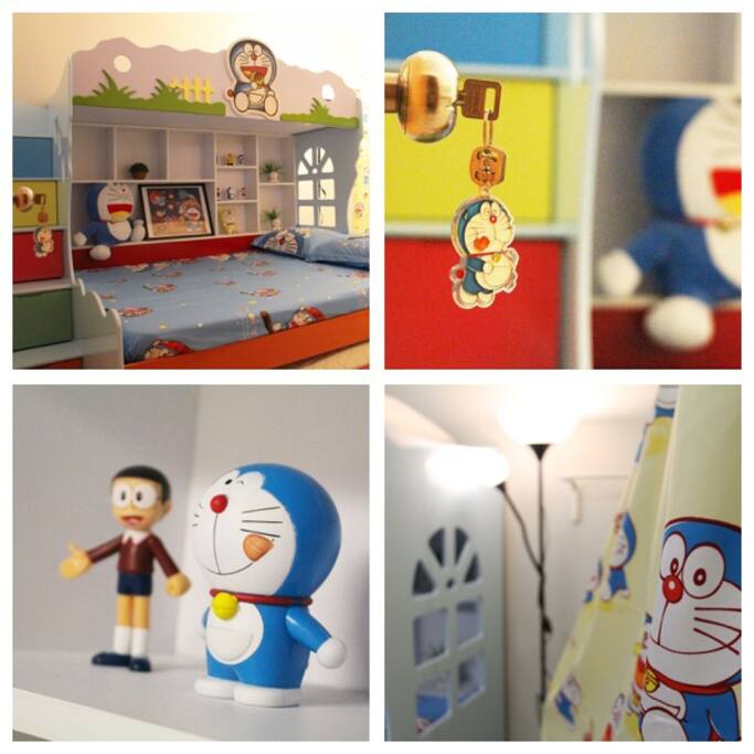 Anime Room can accommodate 4 persons . Minimum booking 2 pax ( RM89)addition person RM 38/pax.