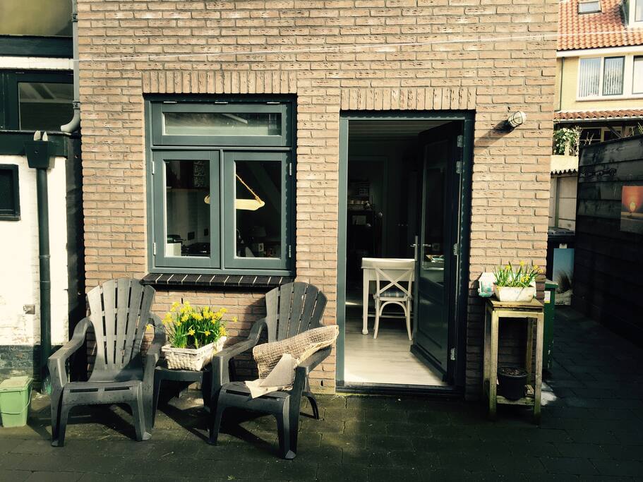 lekker zitje in de tuin