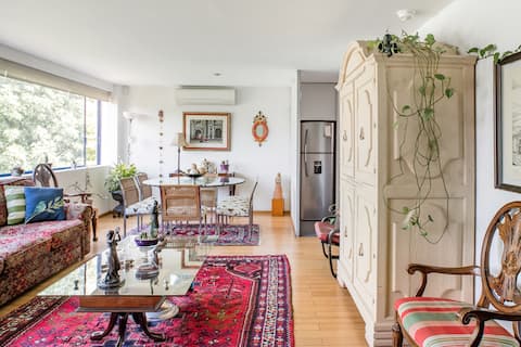 Top performing Airbnb: Visit Parque México from a Chic Home in Hipódromo Condesa in Hipódromo