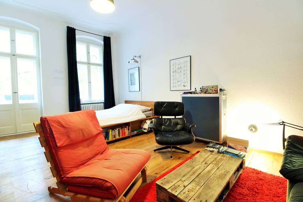 The furniture & decor are creative, unique and reflect the Berlin style.
