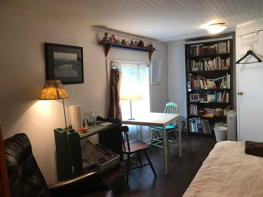 summer room with entrance door