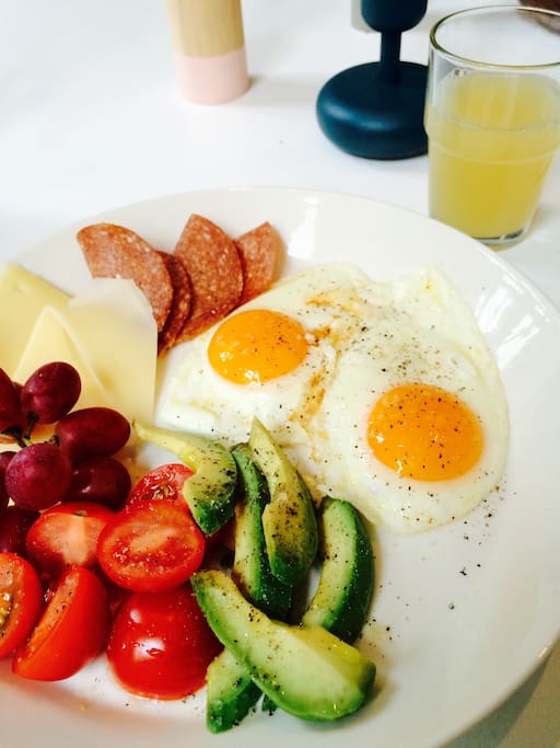 Spoil yourself with a long breakfast.