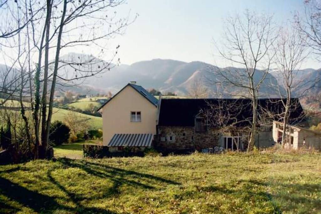 Vue depuis le haut du terrain