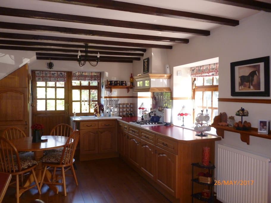 Kitchen and dining area