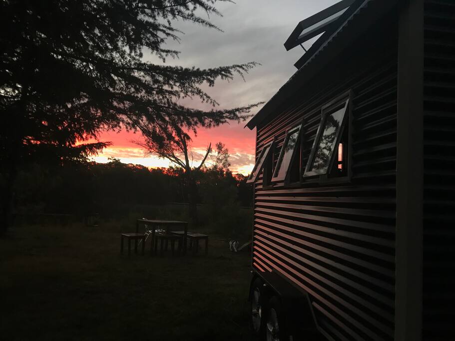 Sunsets are often amazing in Yerrinbool.