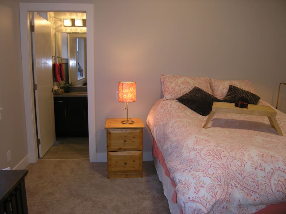 Very comfortable Queen size bed.