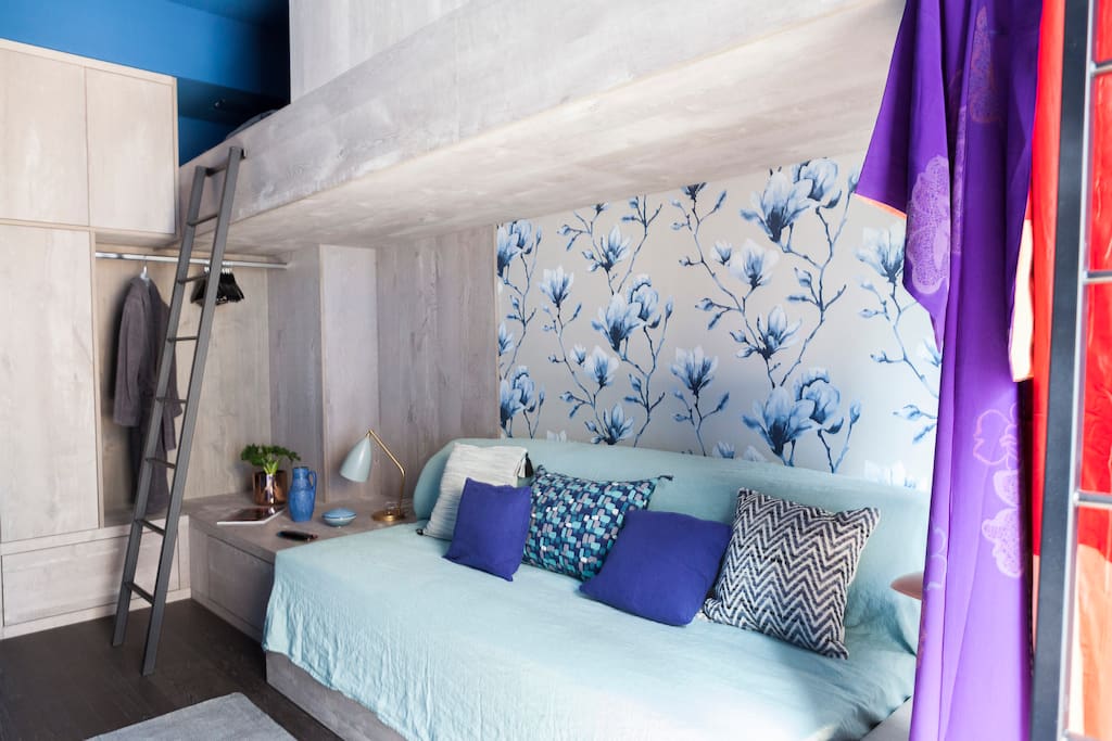 Bedroom 2 with double bed and two single beautiful bunkbeds