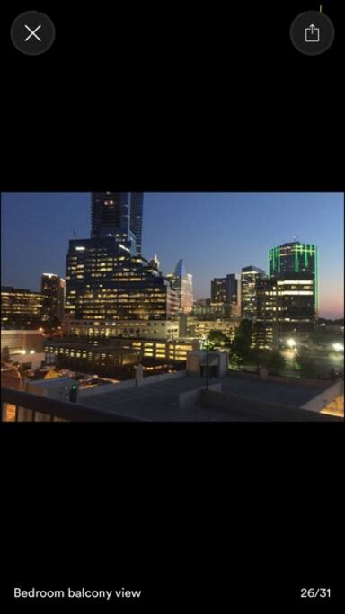 View of the city at night
