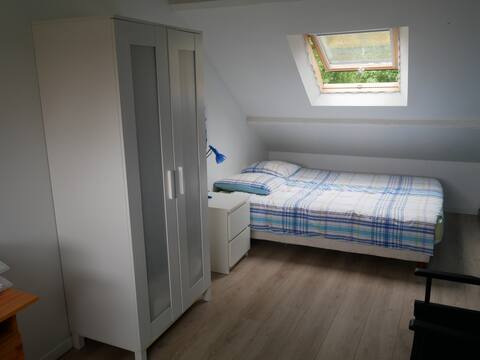 Chambre spacieuse dans maison, quartier calme.