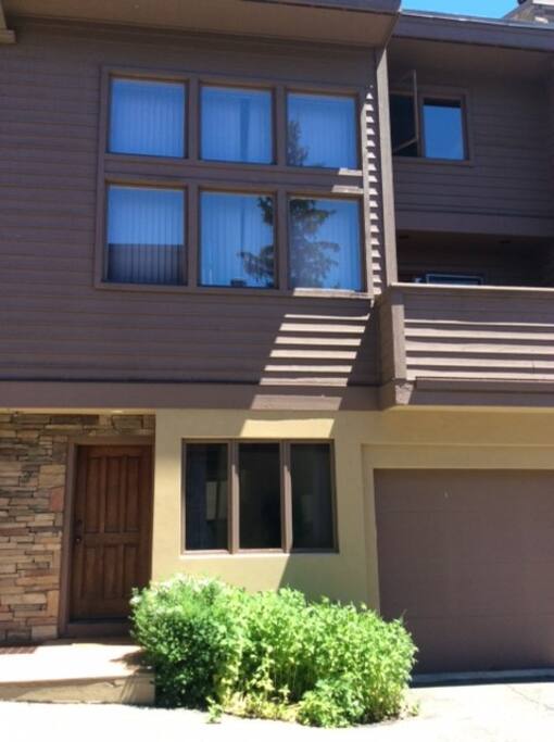 front of the townhome