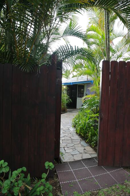 Entrance Way from your parking area.