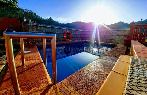 Casa rural in Valle. Go to the sea. Weather pool
