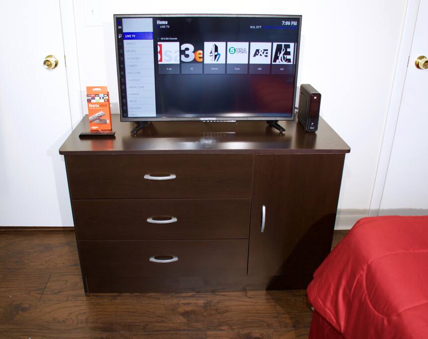 Bedroom #2 has TV equipped with Amazon FireSick with Alexa already connected to the internet.