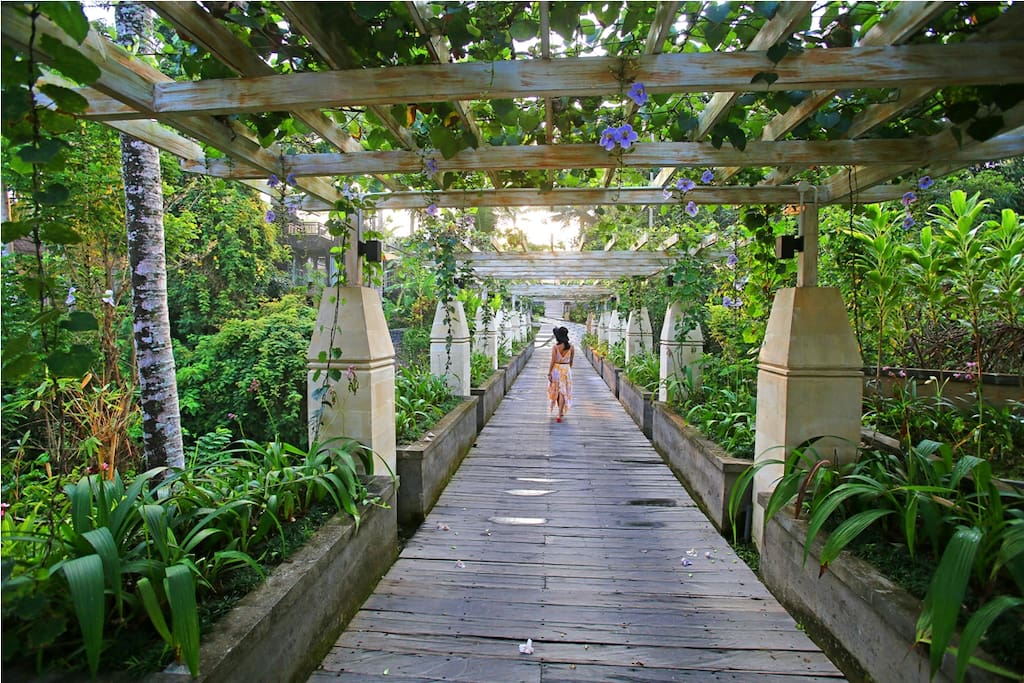 Laksmana Jula Bridge connecting the existing resort to extension resort, the best venue to take picture.