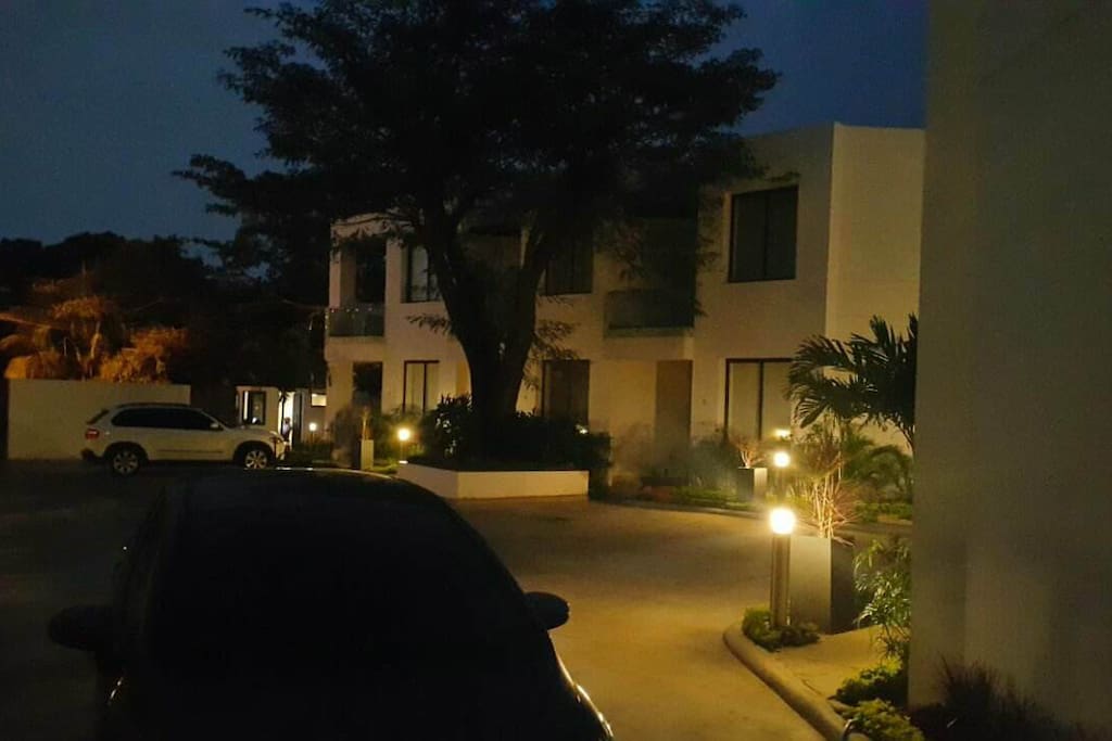 Apartments Parking at Night