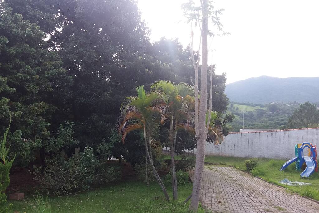 pomar e brinquedos criancas