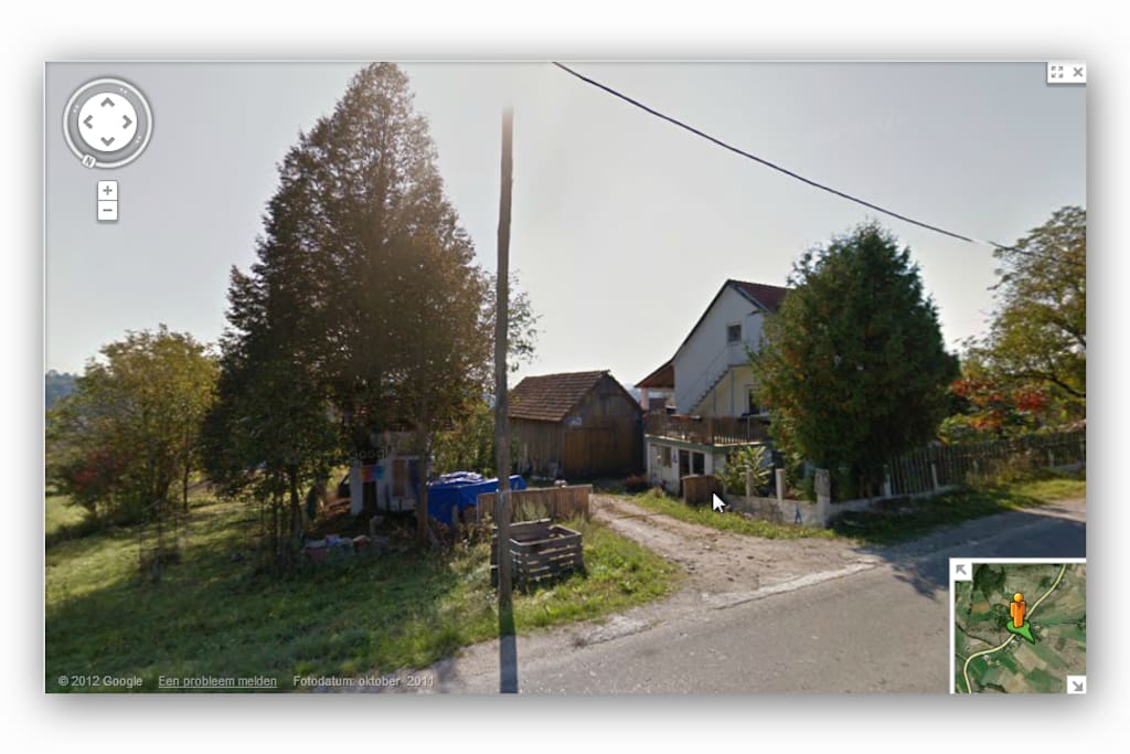 Location in Google streetview
