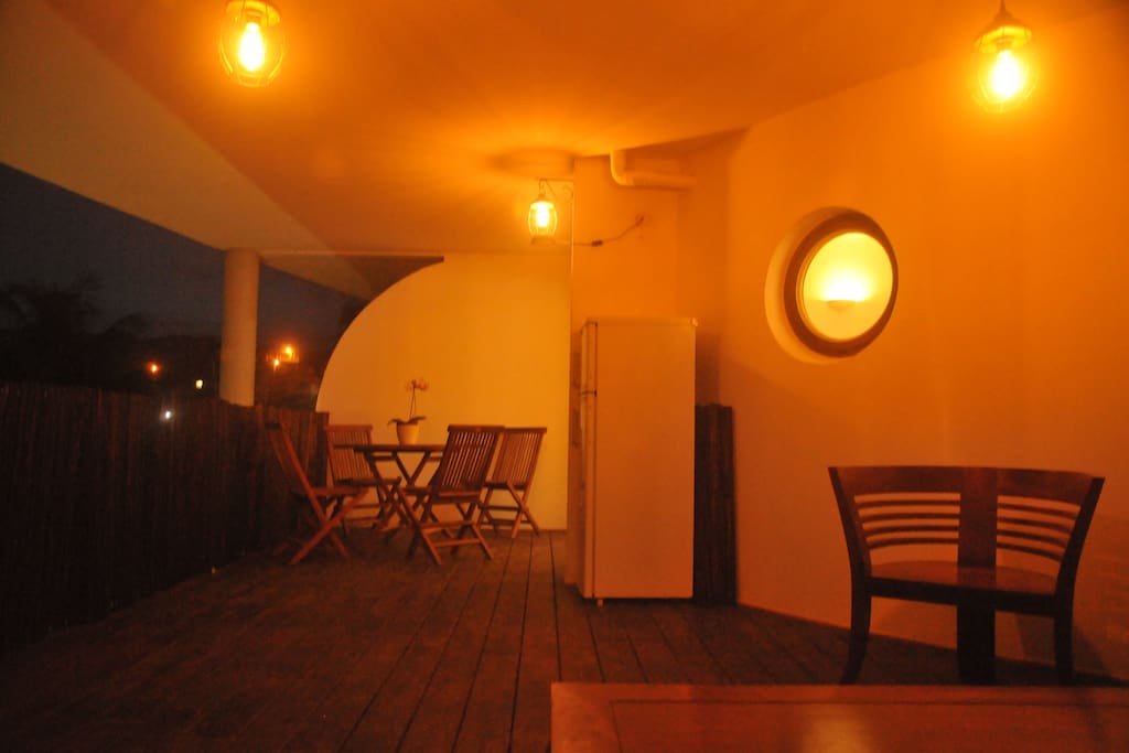 Terrasse, la nuit