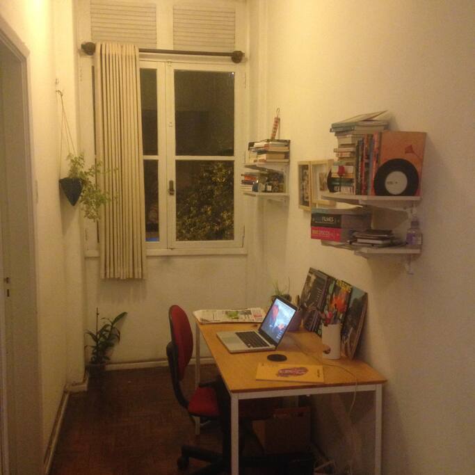 A little office. Wi-fi password will be at te desk for you.
