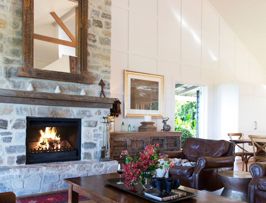 Open fire for those cool winter nights