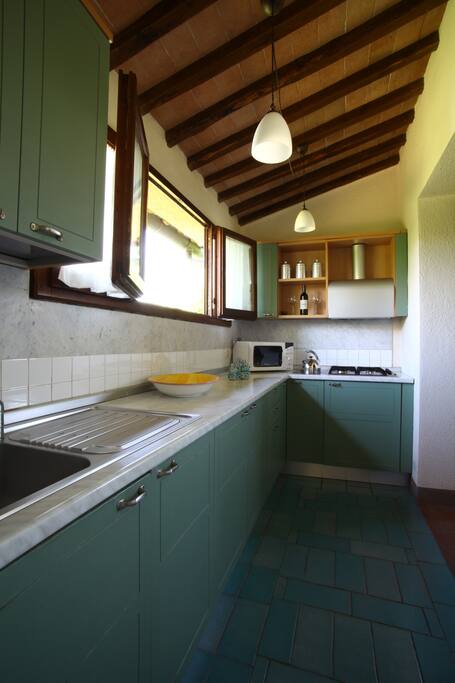 La Cucina completamente accessoriata.
