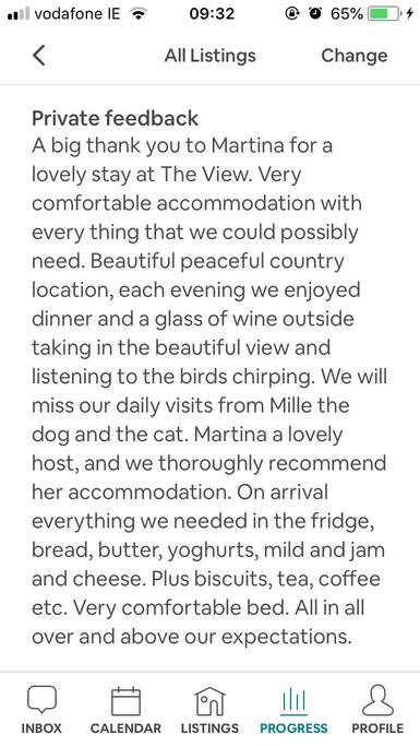 Recent review mistakenly added to private feedback