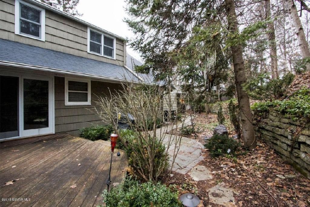 back yard/deck