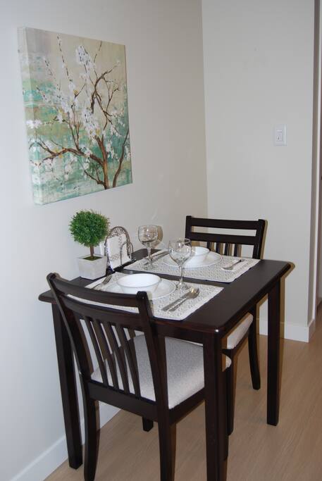 Kitchen table.