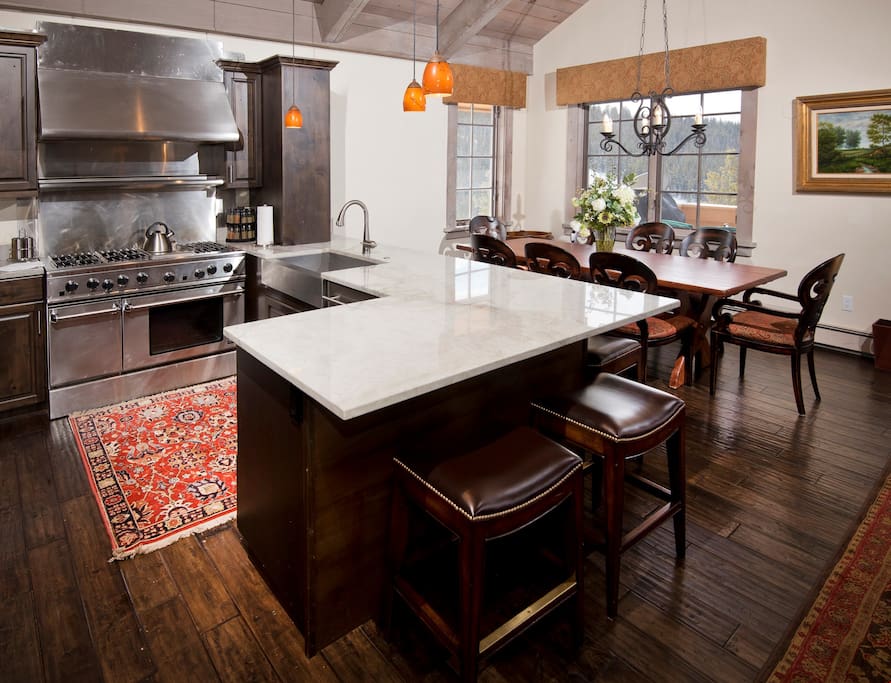 The fully-equipped and updated kitchen is every cook's dream.