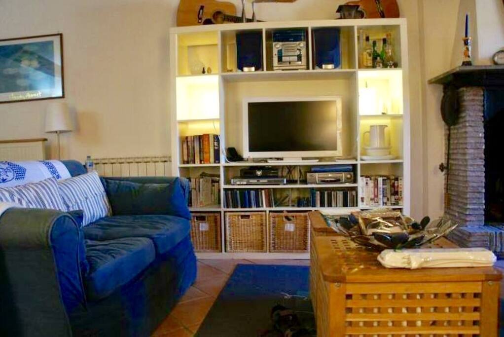 Well equipped with books, CDs, DVDs