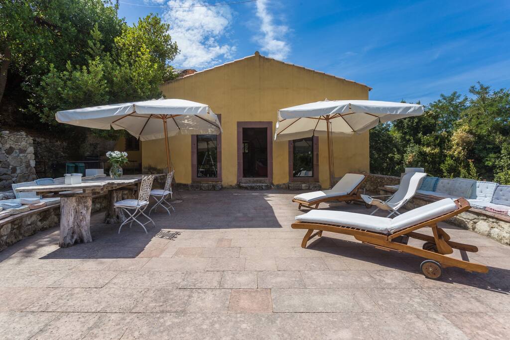 The lovely, sunny veranda in the front