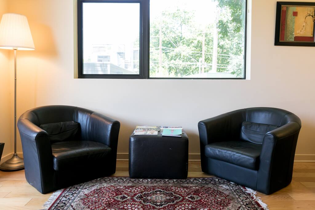 Living area reading nook