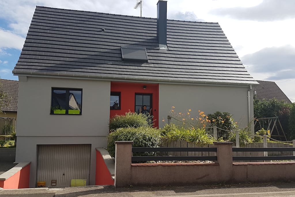maison côté, rue
