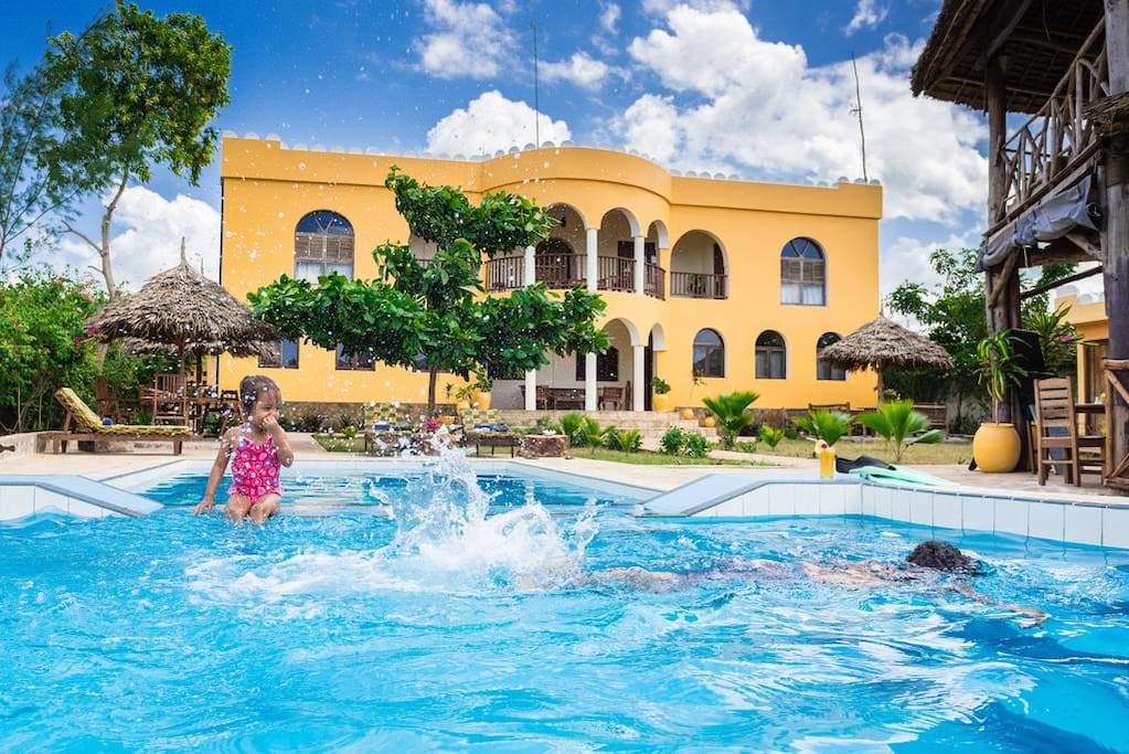 Our pool is perfect for grown ups as well as kids.