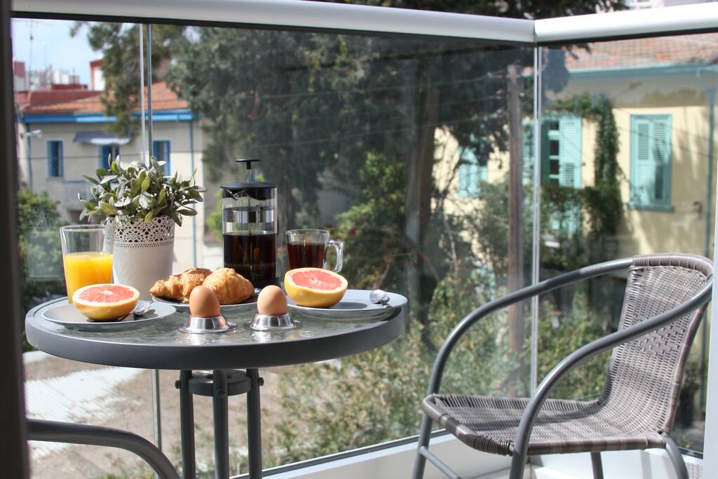 and the other side overlooking beautiful view of Limassol old town.