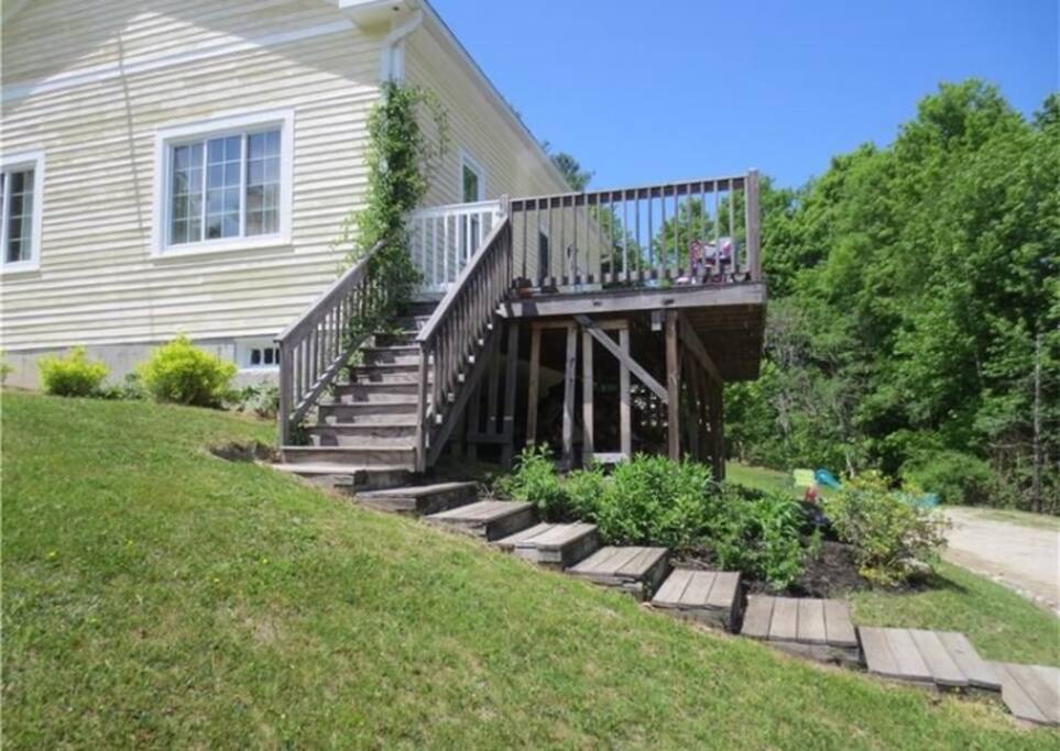 Ample parking, three entrances